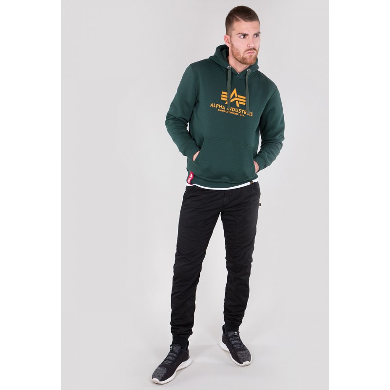 Mikina BASIC HOODY Alpha Industries, DARK PETROL Mikina BASIC HOODY Alpha Industries, DARK PETROL