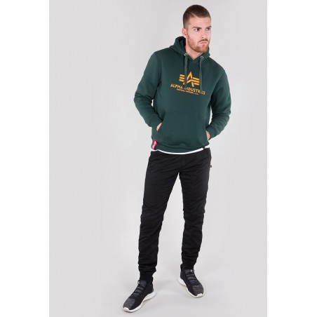 Mikina BASIC HOODY Alpha Industries, DARK PETROL