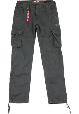 Kalhoty JET PANT Alpha Industries, GREYBLACK