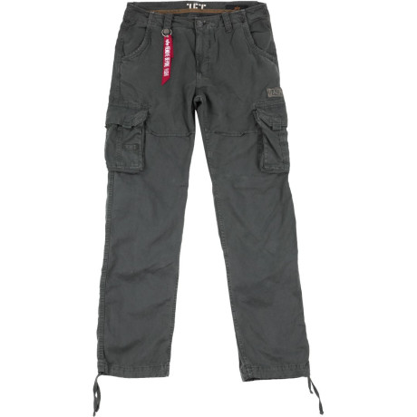 Kalhoty JET PANT Alpha Industries, GREYBLACK