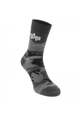 Ponožky Camo, Alpha Industries, dark grey