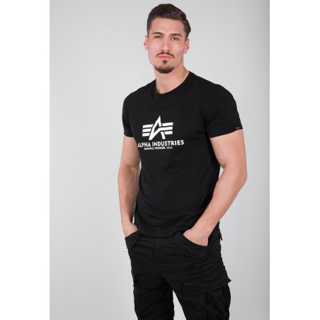 Tričko BASIC T Alpha Industries, BLACK