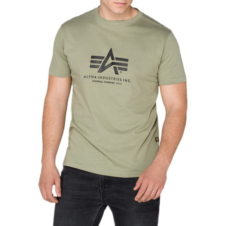 Tričko BASIC T Alpha Industries, OLIVE