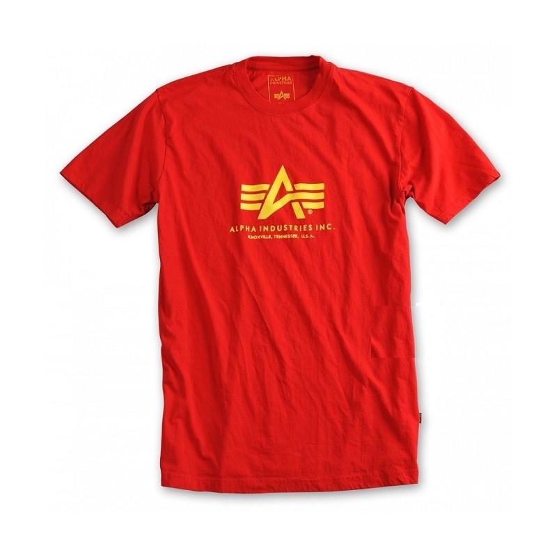 Tričko BASIC T Alpha Industries, SPEED RED Tričko BASIC T Alpha Industries, SPEED RED