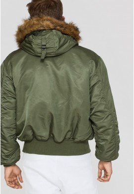 Bunda 45P HOODED Alpha Industries SAGE GREEN