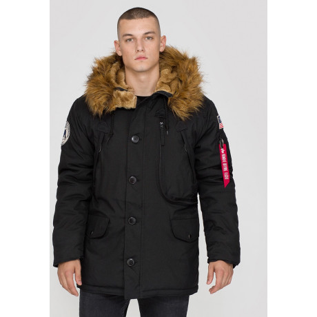 Bunda POLAR JACKET Alpha Industries BLACK