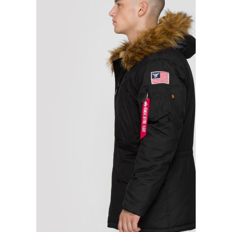 Bunda POLAR JACKET Alpha Industries BLACK