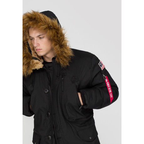 Bunda POLAR JACKET Alpha Industries BLACK