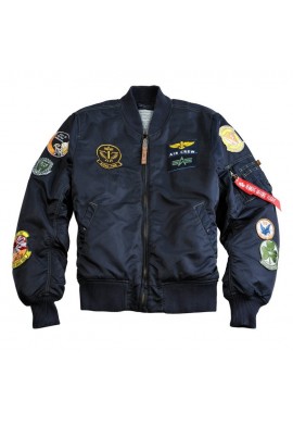 Bunda MA-1 PILOT Alpha Industries REPL.BLUE OVD.