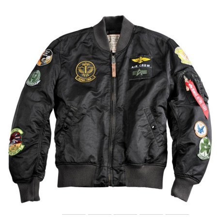 Bunda MA-1 PILOT Alpha Industries BLACK OVD.