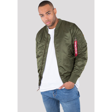 Bunda MA-1 VF 59 LONG Alpha Industries DARK GREEN