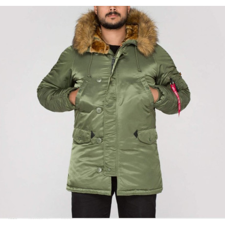 Bunda N3B VF 59 Alpha Industries sage green