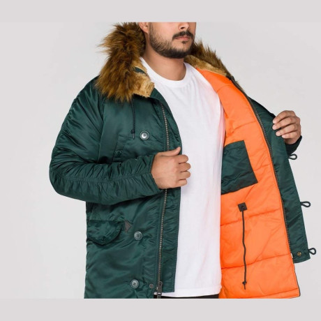 Bunda N3B VF 59 Alpha Industries dark petrol