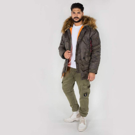 Bunda N3B VF 59 Alpha Industries DARK OLIVE CAMO