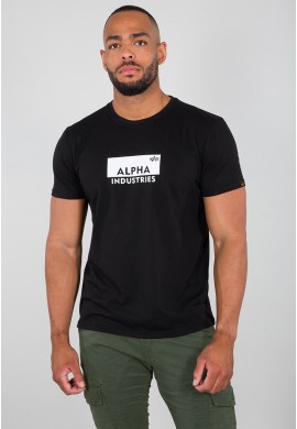 Tričko BOX LOGO T Alpha Industries BLACK