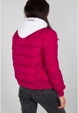Dámská bunda ZIP HOOD PUFFER FD Wmn. Alpha Indst. MAJOR RED