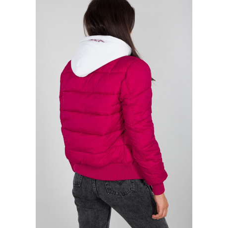 Dámská bunda ZIP HOOD PUFFER FD Wmn. Alpha Indst. MAJOR RED