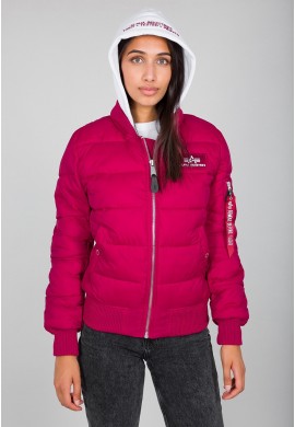 Dámská bunda ZIP HOOD PUFFER FD Wmn. Alpha Indst. MAJOR RED