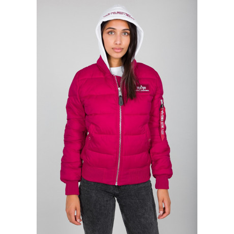Dámská bunda ZIP HOOD PUFFER FD Wmn. Alpha Indst. MAJOR RED