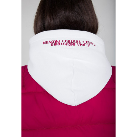Dámská bunda ZIP HOOD PUFFER FD Wmn. Alpha Indst. MAJOR RED