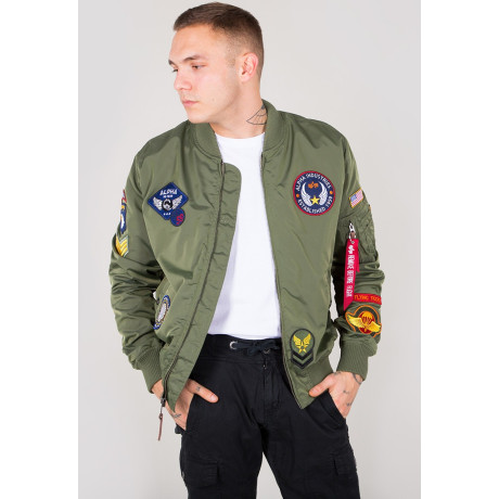 Bunda MA-1 TT PATCH II Alpha Industries SAGE GREEN