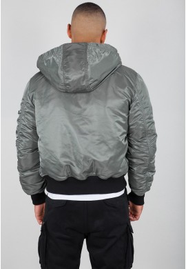 Bunda HOODED PUFFER FD REV. Alpha Indst. VINTAGE GREEN