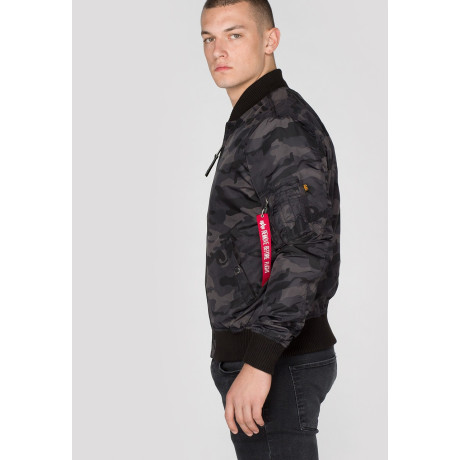 Bunda MA-1 TT Alpha Industries BLACK CAMO