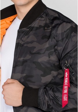 Bunda MA-1 TT Alpha Industries BLACK CAMO