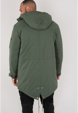 Bunda HOODED FISHTAIL Alpha Industries DARK OLIVE