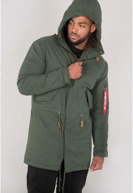 Bunda HOODED FISHTAIL Alpha Industries DARK OLIVE