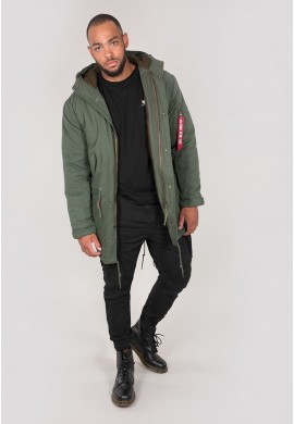 Bunda HOODED FISHTAIL Alpha Industries DARK OLIVE