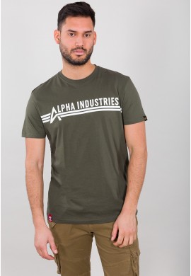 Tričko AUTHENTIC PRINT T Alpha Industries OLIVE