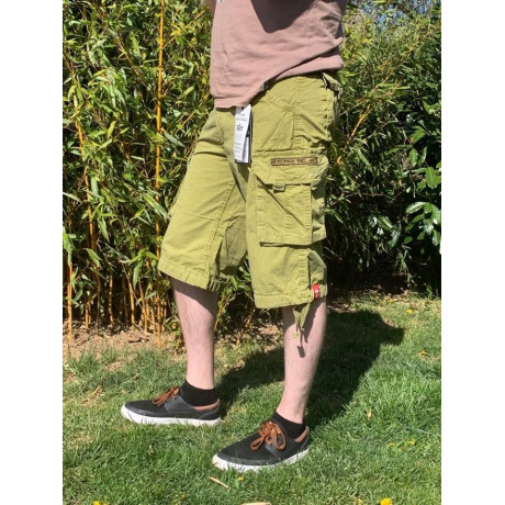 Kraťasy Jet Shorts Alpha Industries  KHAKI GREEN