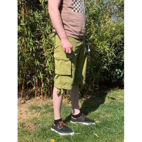 Kraťasy Jet Shorts Alpha Industries  KHAKI GREEN