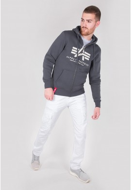 Mikina BASIC ZIP HOODY Alpha Industries GREYBLACK