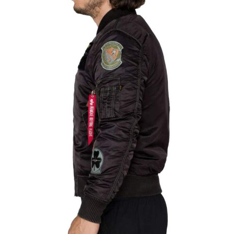 Bunda MA-1 PILOT Alpha Industries BLACK OVD.