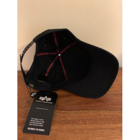 Čepice ALPHA CAP Alpha Industries BLACK/RED