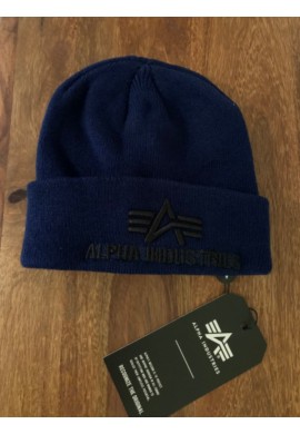 čepice 3D Beanie Alpha Industries Repl. Blue