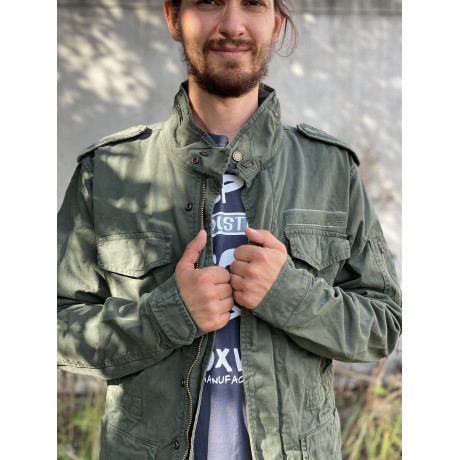 bunda HUNTINGTON Alpha Industries DARK OLIVE