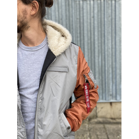 MA-1 HOODED CB Alpha Industries SILVER