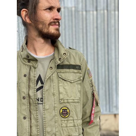copy of bunda HUNTINGTON Alpha Industries DARK OLIVE