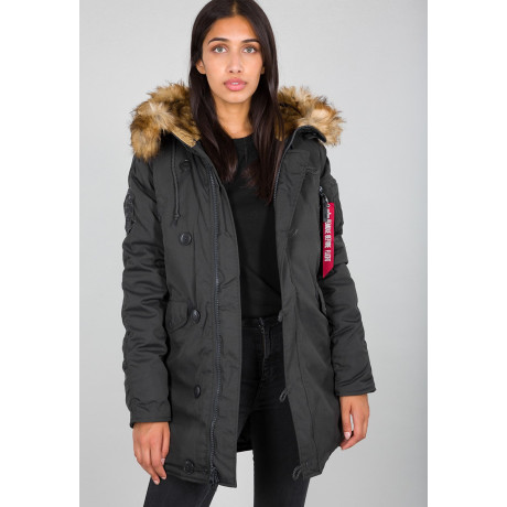 Dámská bunda EXPLORER Wmn. Alpha Industries  BURGUNDY