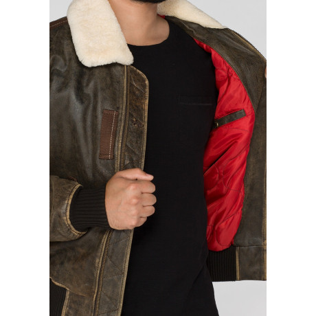 Kožená Bunda INJECTOR III LEATHER Alpha Industries