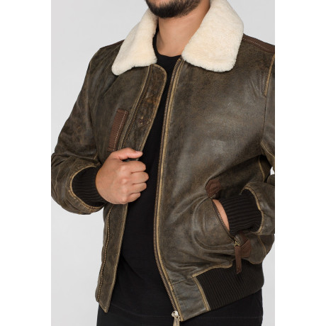 Kožená Bunda INJECTOR III LEATHER Alpha Industries