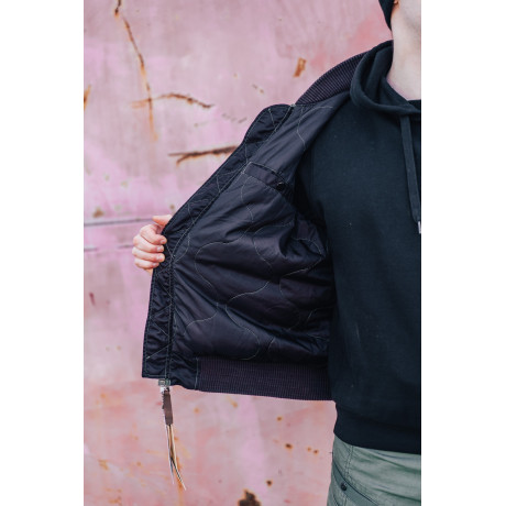 Bunda MA-1 PILOT Alpha Industries BLACK OVD.