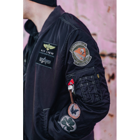 Bunda MA-1 PILOT Alpha Industries BLACK OVD.