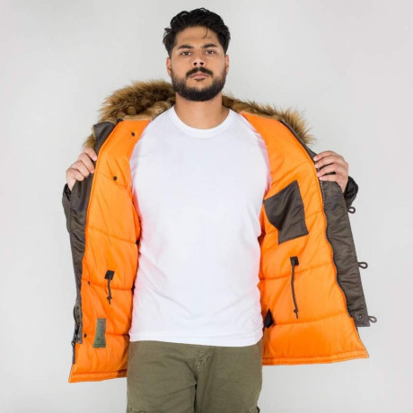 Bunda N3B VF 59 Alpha Industries DARK OLIVE CAMO