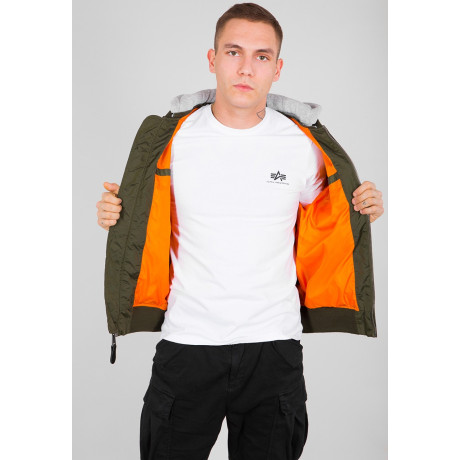 Bunda MA-1 TT HOOD Alpha Industries DARK GREEN