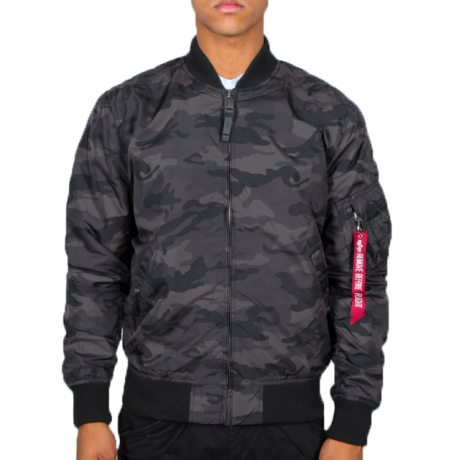 Bunda MA-1 TT Alpha Industries BLACK CAMO