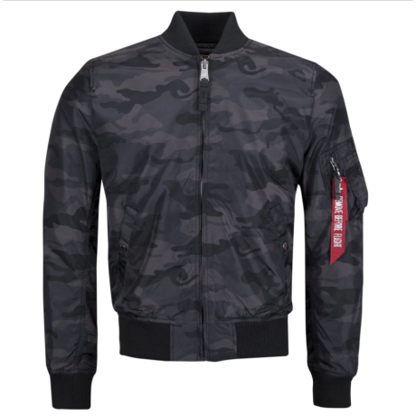 Bunda MA-1 TT Alpha Industries BLACK CAMO